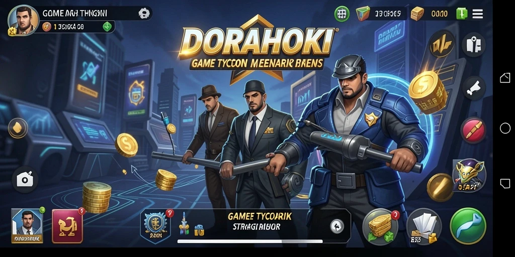 Screenshot DORAHOKI menampilkan gameplay Tycoon yang seru dan menantang.
