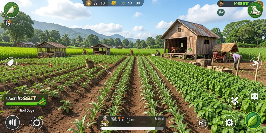 Tampilan gameplay IOSBET yang menarik dan interaktif di dunia pertanian.