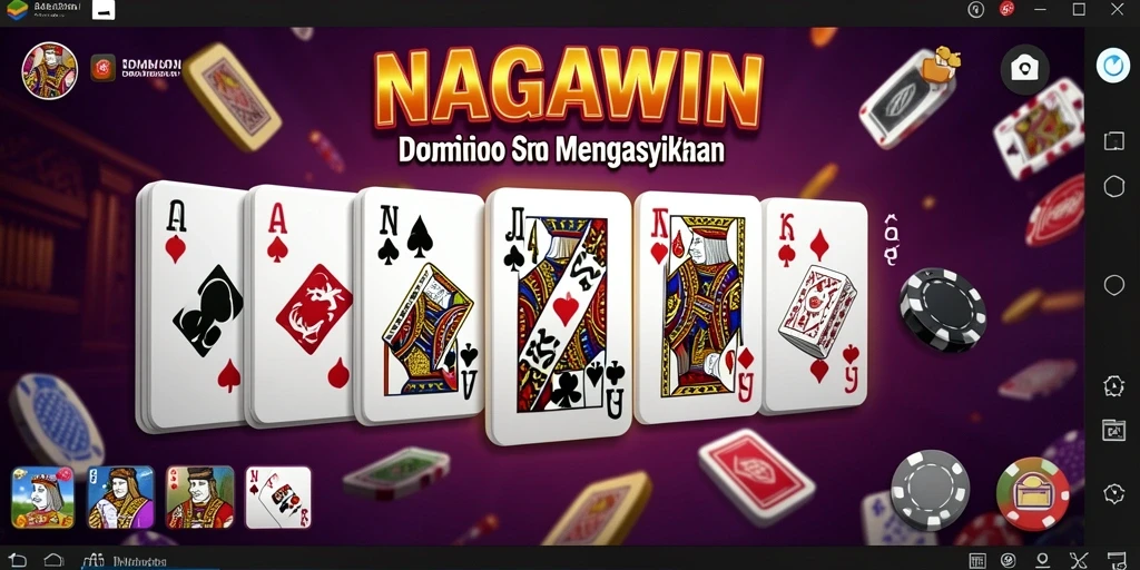 Tampilan menarik gameplay Domino di NAGAWIN.