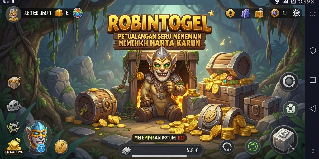 Tampilan gameplay mendebarkan di dunia ROBINTOGEL.