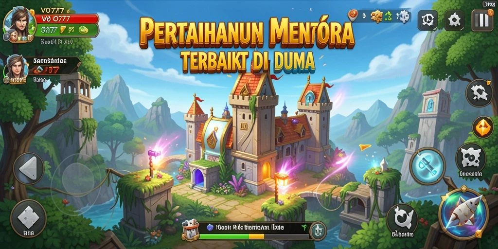 Tangkapan layar VO777 menunjukkan aksi mendebarkan dari gameplay Tower Defense.